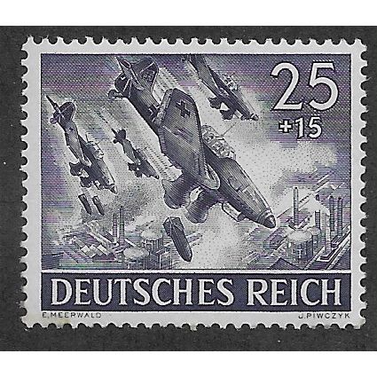 GER 1943 M/M 25pf +15 'JUNKERS' (EBID65-645)