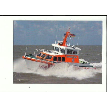 German Lifeboat NEUHARLINGERSIEL Postcard (252)