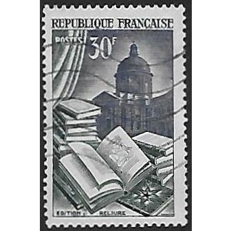 Mi 997: 30 Fr. green/grey-blue Definitive Stamp: Promoting the Export Industry.