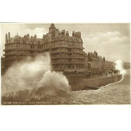 Sussex EASTBOURNE Rough Seas Postcard (South Downs Series 625)