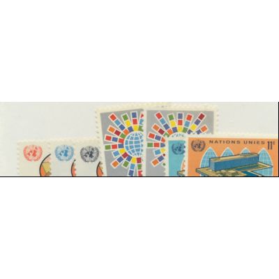 United Nations (NY) Stamps Scott #151 To 157 From 1965, MNH
