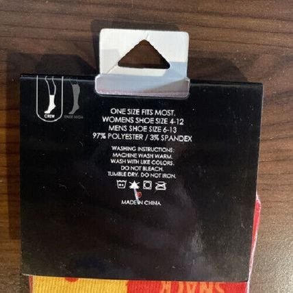 Cheez-It Crackers Novelty Unisex Crew Socks-Kelloggs Promo-NWT-FAST SHIPPING