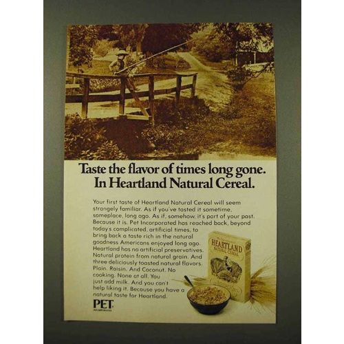 1973 Pet Heartland Natural Cereal Ad - Times Long Gone