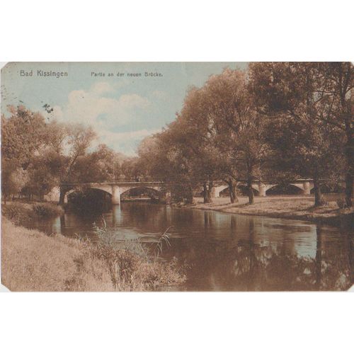 Bavaria 1913 Bad Kissingen Bridge over the River nice Bavaria stamp see others