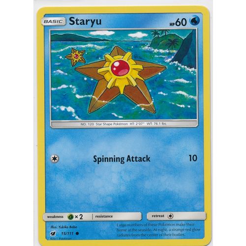 Pokemon Sun & Moon Crimson Invasion 15/111 Staryu