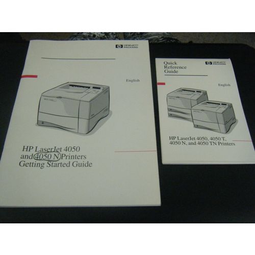 Vintage HP LaserJet 4050 4050T 4050N 4050TN Printer User Guides