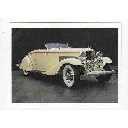 Duesenberg Model J Car Postcard 1992