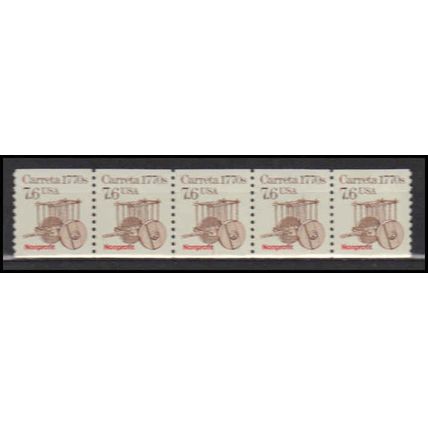 2255 7.6c Carreta Very Fine MNH Dry Gum PNC 1/5 X2916