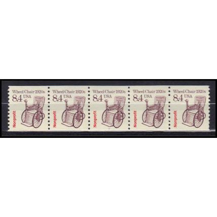2256 8.4c Wheel Chair Very Fine MNH Dry Gum PNC 1/5 X3076