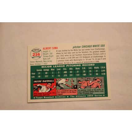 Albert Al Sima 1994 Topps 1954 Archives NO. 216