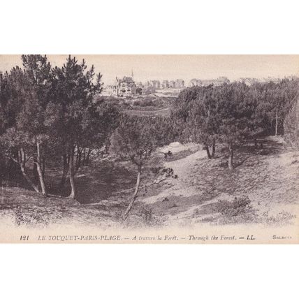 Le Torquet Paris Plage A Travers La Foret Antique French Postcard