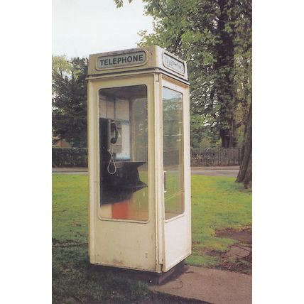 White Telephone Box Beverley East Yorkshire Postcard