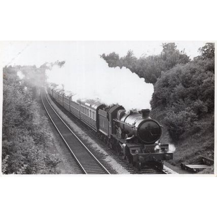 GWR Abbotsbury Castle Train No 4083 Vintage Real Photo Postcard