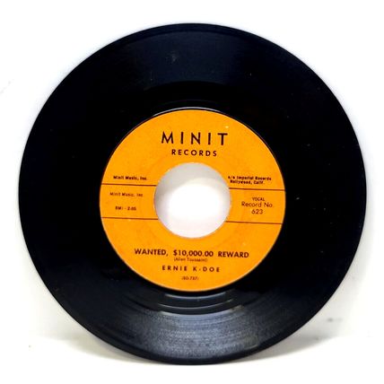 1961 Ernie K. Doe Mother-In-Law, Wanted $10,000.00 Reward 45 rpm (S2A)