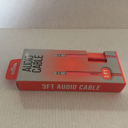 NEW 3 Ft Red Audio Cable