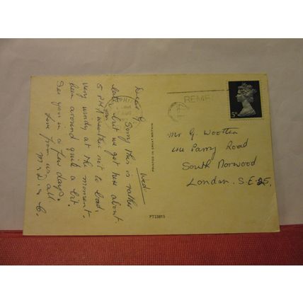 WOMAN in WELSH NATIONAL COSTUME on a WELSH PONY used postcard 1969 pm =