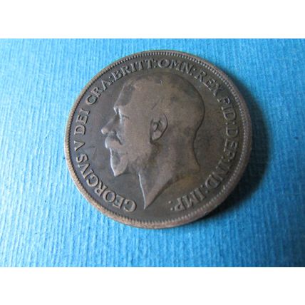 1913 GEORGE V ONE PENNY FREE POST.