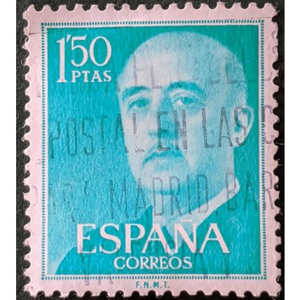 Stamp Spain SG1218 1956 1.5Pta General Franco Used