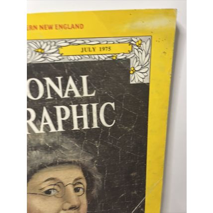 National Geographic Magazine July 1975 Benjamin Franklin - Vintage Collectable