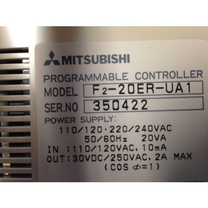 NEW F2-20ER-UA1 MITSUBISHI PROGRAMMABLE CONTROLLER MELSEC F2-20E,FL,FB