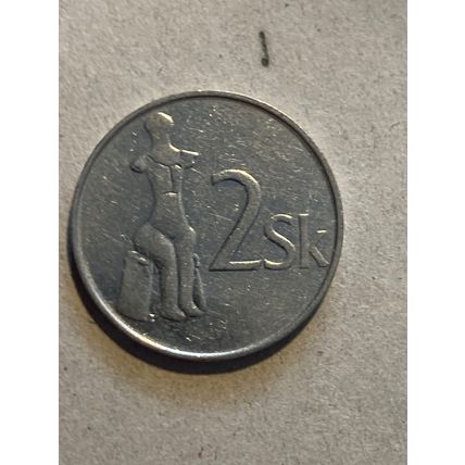 Umlaufmünze Slowakei 2 Kronen 1993