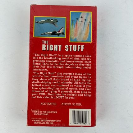 Blue Angels: The Right Stuff - High Flying Death Defying Aerial Wizardry VHS New