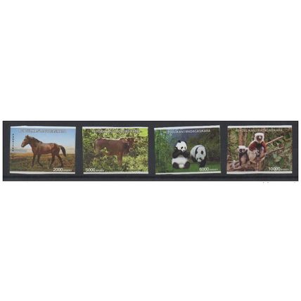 Madagascar 2014 Mi. 2678x/2681x Chine China IMPERF non dentelé set of 4 Faune