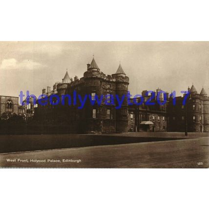 West Front, Holyrood Palace, Edinburgh, Scotland, Postcard