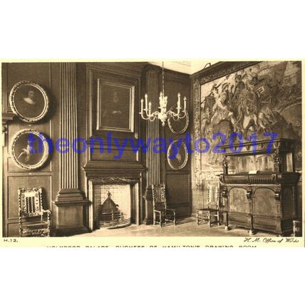 Duchess of Hamiltons Drawing Room, Holyrood, Edinburgh, Scotland, Postcard