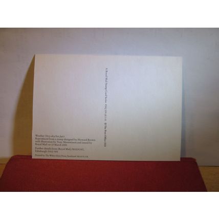 WEATHER 65p stamp.. issued 2001 by Post office/Royal Mail unused postcard =