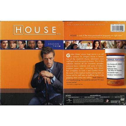 HOUSE M.D. SEASON 2 BOX SET DVD HUGH LAURIE UNIVERSAL VIDEO NEW SEALED
