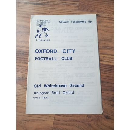 1977/78 Oxford City vs Hornchurch - Isthmian League * FREE P&P *