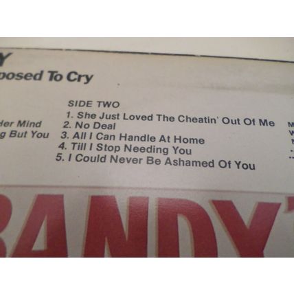Moe Bandy - Cowboys Aint Supposed To Cry - 1977 - 12" Vinyl LP - CBS 82295