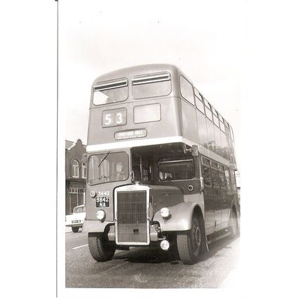 Black & White Photograph of Manchester Corporation Transport - 9842 NA