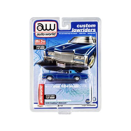 1975 Cadillac Eldorado Dark Blue Metallic with Light Blue (Partial) Vinyl Top...