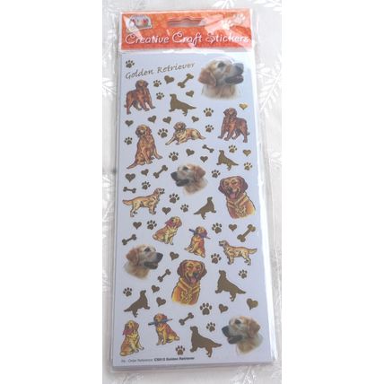 GOLDEN RETRIEVER - CRAFT STICKERS - SCRAPBOOKING CARD CRAFT ETC
