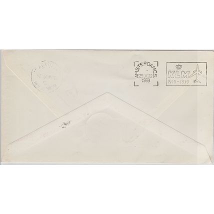 Mi: Airmail Mystery flight cover used 28.10.1959