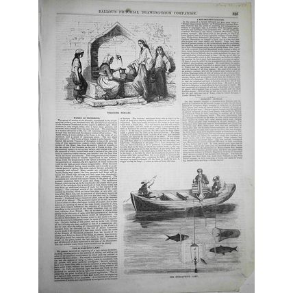 Women of Trebizond + The Subaqueous Lamp - Ballou's Pictorial, May 22, 1857.
