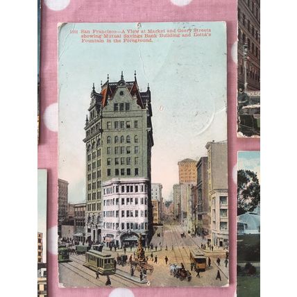 San Francisco, California. Antique Postcards x 5