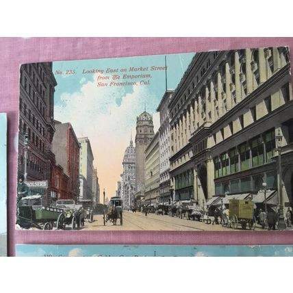 San Francisco, California. Antique Postcards x 5