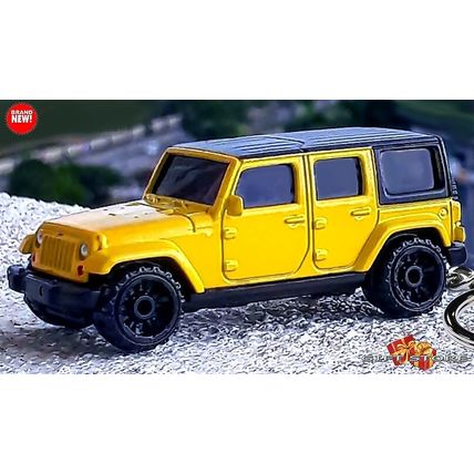RARE KEYCHAIN YELLOW BLACK WHEEL JEEP WRANGLER CUSTOM Ltd