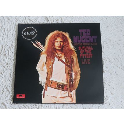 TED NUGENT, SURVIVAL OF THE FITTEST. GATEFOLD DOUBLE VINYL LP.