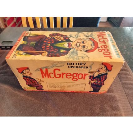 Old Battery Operated McGregor W/Box Not Working Great Condition Sold As Is