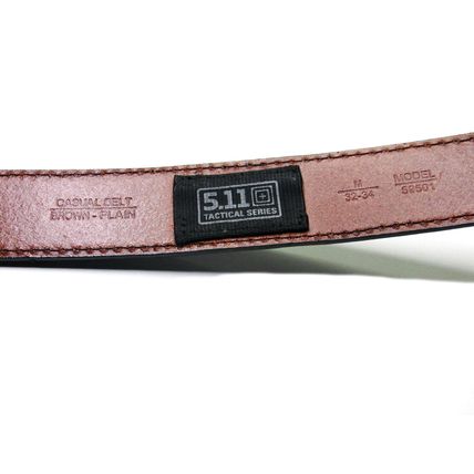 5.11 Tactical Casual Leather 1.5" Plain Belt 59501-Classic Brown-Medium