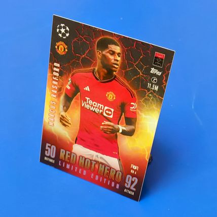 MARCUS RASHFORD RED HOT HERO - LTD EDITION TOPPS MATCH ATTAX EXTRA 2023/24 #RH4
