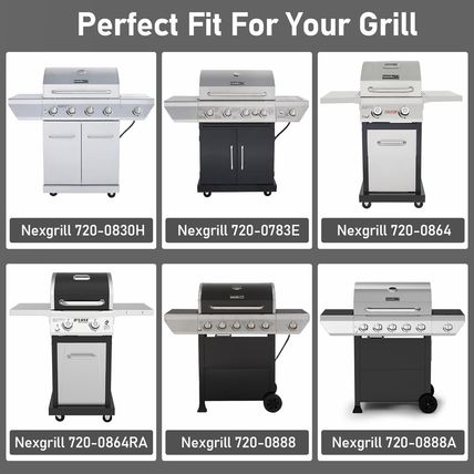 Utheer Grill Replacement Parts for Home Depot Nexgrill 4 Burner 720-0830H, 720-0