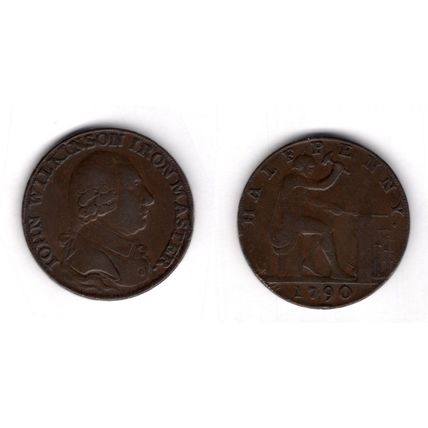 Great Britain. Wilkinson Halfpenny 1790. dy17508
