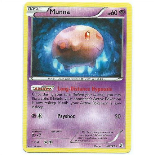Pokemon Black & White Boundaries Crossed - #68/149 - Munna