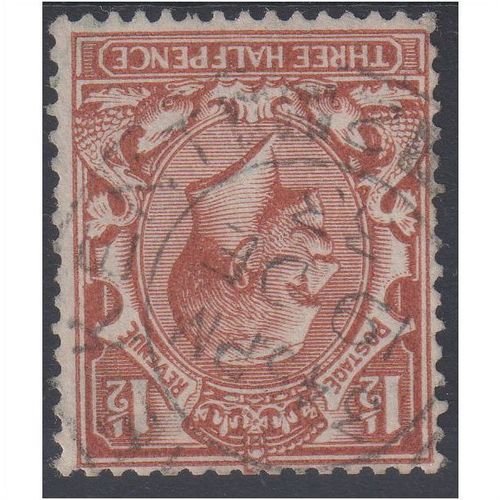 sg420wi 11/2d RED-BROWN WATERMARK INVERTED VFU (R1798)
