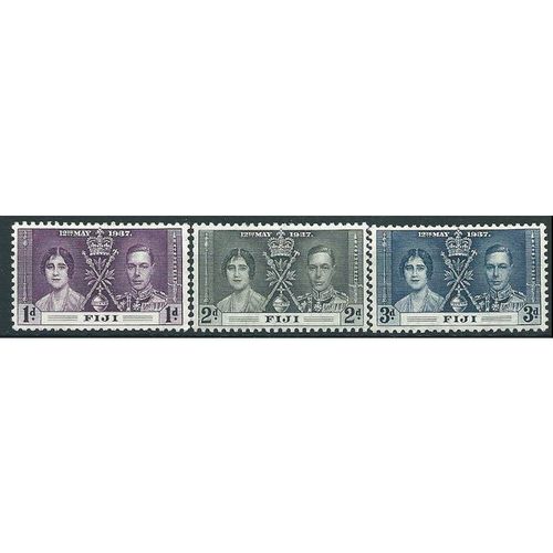 Fiji 1937 Coronation Set SG246-248 Mounted Mint .. ..